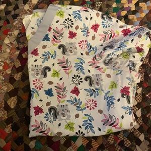 Squirrel scrub top
